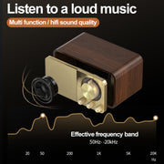 Altoparlante retrò wireless in legno BT5.0