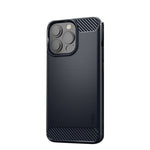 Custodia morbida in TPU in fibra di carbonio con trama spazzolata serie MOFI Gentleness, For iPhone 13 mini, For iPhone 13, For iPhone 13 Pro, For iPhone 13 Pro Max