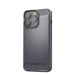 Custodia morbida in TPU in fibra di carbonio con trama spazzolata serie MOFI Gentleness, For iPhone 13 mini, For iPhone 13, For iPhone 13 Pro, For iPhone 13 Pro Max