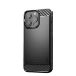 Custodia morbida in TPU in fibra di carbonio con trama spazzolata serie MOFI Gentleness, For iPhone 13 mini, For iPhone 13, For iPhone 13 Pro, For iPhone 13 Pro Max