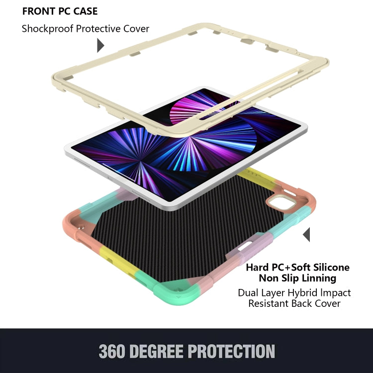 PC + custodia per tablet anti-caduta in silicone con supporto a farfalla e slot per penna per iPad Pro 11 2018 e 2020 e 2021 e Air 2020 10.9, For iPad Pro 11 2018 & 2020 & 2021 & Air 2020 10.9