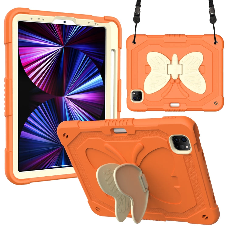 PC + custodia per tablet anti-caduta in silicone con supporto a farfalla e slot per penna per iPad Pro 11 2018 e 2020 e 2021 e Air 2020 10.9, For iPad Pro 11 2018 & 2020 & 2021 & Air 2020 10.9