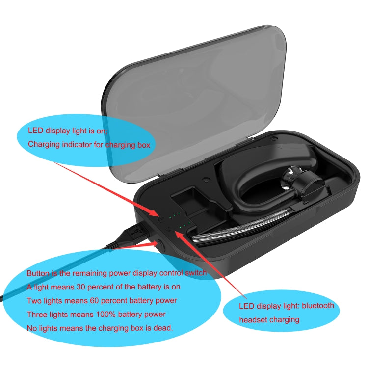 Per scatola di ricarica per cuffie Bluetooth Plantronics Voyager Legend / Voyager 5200, For Plantronics Voyager Legend / Voyager 5200