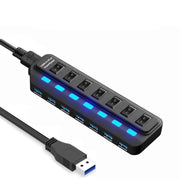 Splitter di commutazione indipendente HUB USB 3.0 a 7 porte, Splitter