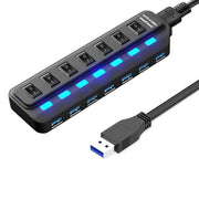 Splitter di commutazione indipendente HUB USB 3.0 a 7 porte, Splitter