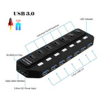 Splitter di commutazione indipendente HUB USB 3.0 a 7 porte, Splitter