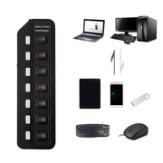 Splitter di commutazione indipendente HUB USB 3.0 a 7 porte, Splitter