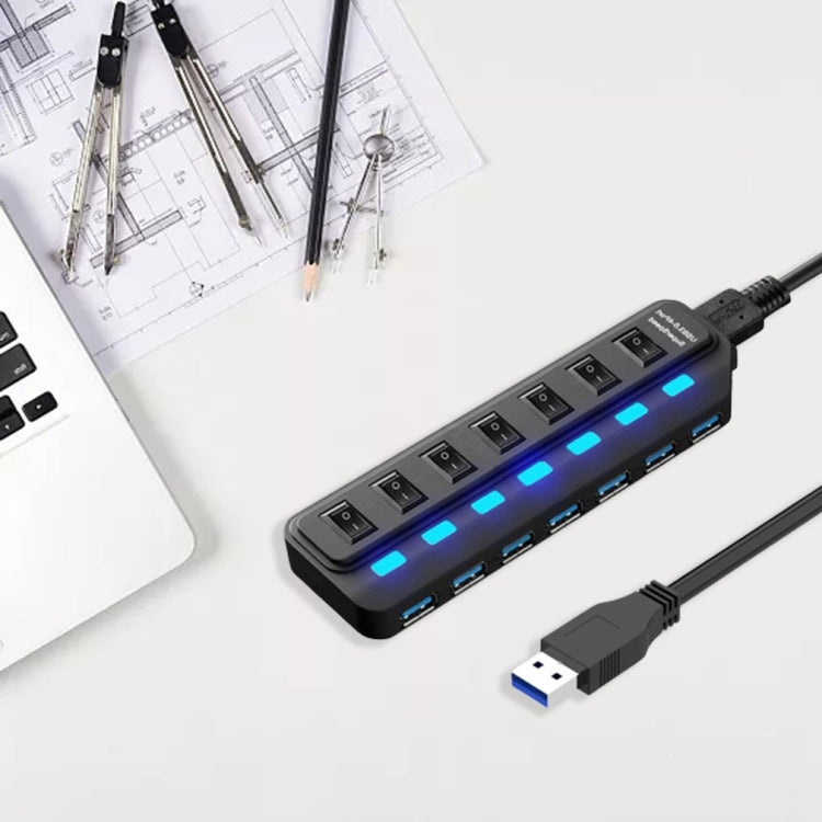 Splitter di commutazione indipendente HUB USB 3.0 a 7 porte, Splitter