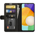 Per Samsung Galaxy A13 5G R64 Texture Custodia protettiva a vibrazione orizzontale singola con supporto e slot per schede e portafogli e cornice per foto