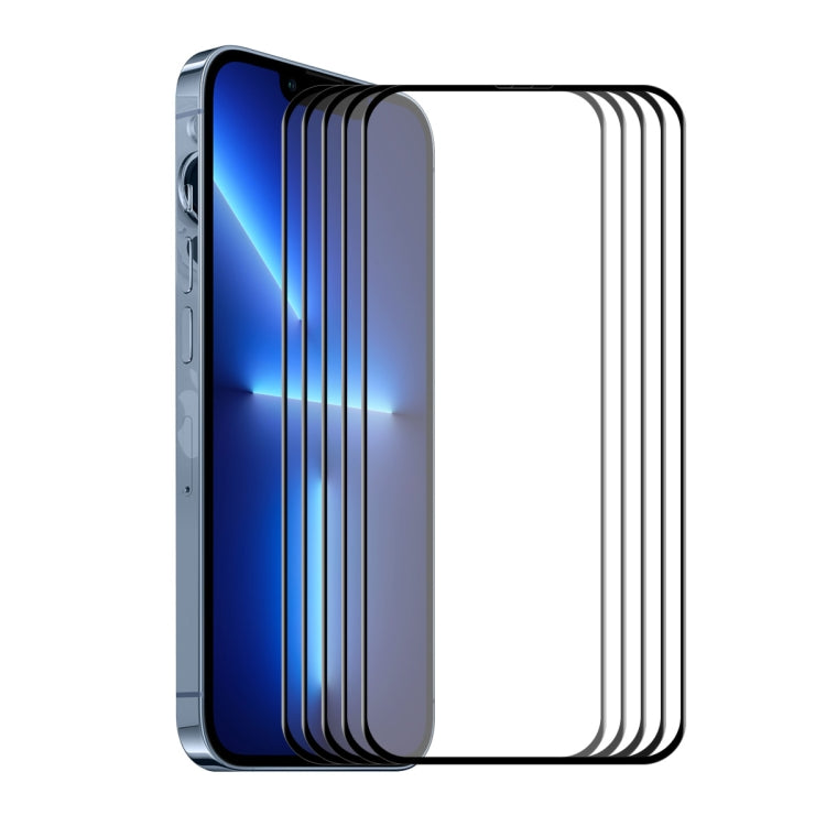 ENKAY Hat-Prince Full Glue Vetro temperato 6D Protezione antigraffio a copertura totale per iPhone 13/13 Pro, 1pcs, 2pcs, 5pcs