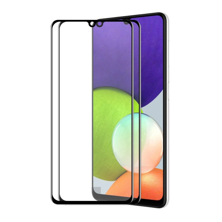 2 PZ ENKAY Hat-Prince Full Glue Vetro temperato Protezione antigraffio a copertura totale 6D, For Samsung Galaxy A03s 164mm(2pcs), For Samsung Galaxy A03s 166mm(2pcs), For Samsung Galaxy A22 4G(2pcs), For Samsung Galaxy A22 5G(2pcs)                    ...