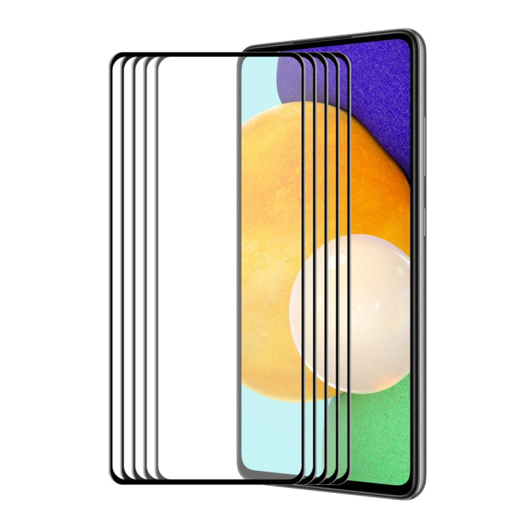 5 PZ ENKAY Hat-Prince Full Glue Vetro temperato Protezione antigraffio a copertura totale 6D, For Samsung Galaxy A03s 164mm(5pcs), For Samsung Galaxy A03s 166mm(5pcs), For Samsung Galaxy A22 4G(5pcs), For Samsung Galaxy A22 5G(5pcs)                    ...