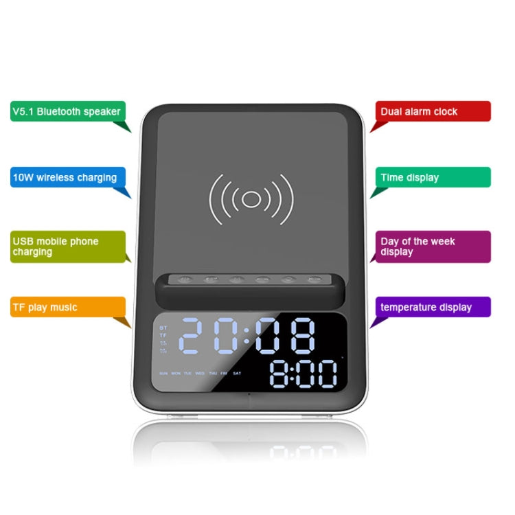 AEC BT512 Altoparlante Bluetooth con Caricabatterie Wireless