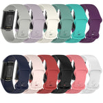 Per Fitbit Charge 5 Gel di silice monocromatico per sostituire il cinturino dell'orologio, Size：Large Size, Size: Small Size