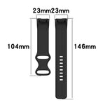 Per Fitbit Charge 5 Gel di silice monocromatico per sostituire il cinturino dell'orologio, Size：Large Size, Size: Small Size