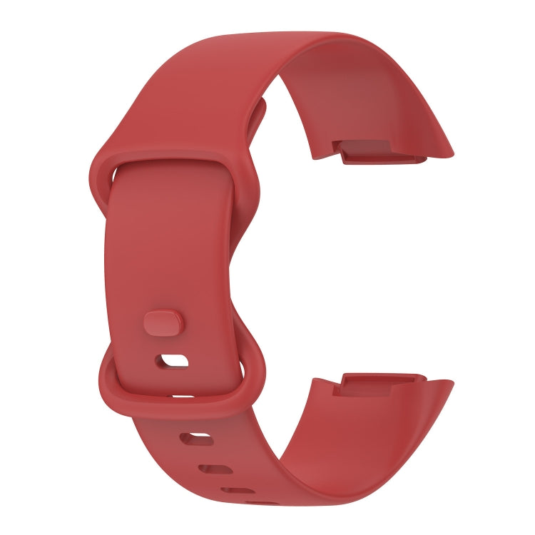 Per Fitbit Charge 5 Gel di silice monocromatico per sostituire il cinturino dell'orologio, Size：Large Size, Size: Small Size