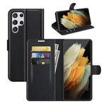 Per Samsung Galaxy S22 Ultra 5G Litchi Texture Custodia protettiva a vibrazione orizzontale con supporto e slot per schede e portafoglio, For Galaxy S22 Ultra 5G