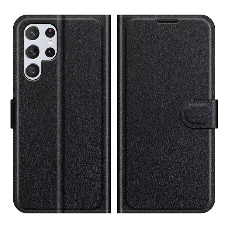 Per Samsung Galaxy S22 Ultra 5G Litchi Texture Custodia protettiva a vibrazione orizzontale con supporto e slot per schede e portafoglio, For Galaxy S22 Ultra 5G