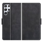 Per Samsung Galaxy S22 Ultra 5G Custodia in pelle a vibrazione orizzontale con fibbia magnetica a doppio lato con supporto e slot per schede e portafoglio, For Samsung Galaxy S22 Ultra 5G