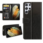Per Samsung Galaxy S22 Ultra 5G R64 Texture Custodia protettiva a vibrazione orizzontale singola con supporto e slot per schede e portafoglio e cornice per foto, For Samsung Galaxy S22 Ultra 5G