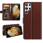 Per Samsung Galaxy S22 Ultra 5G R64 Texture Custodia protettiva a vibrazione orizzontale singola con supporto e slot per schede e portafoglio e cornice per foto, For Samsung Galaxy S22 Ultra 5G