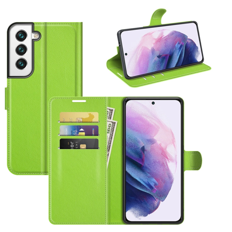 Per Samsung Galaxy S22+ 5G Litchi Texture Custodia protettiva a vibrazione orizzontale con supporto e slot per schede e portafoglio, For Galaxy S22+ 5G