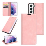 Per Samsung Galaxy S22 + 5G Custodia in pelle con ventosa magnetica da lavoro retro-skin con supporto e slot per carte e portafoglio, For Samsung Galaxy S22+ 5G