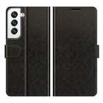 Per Samsung Galaxy S22 + 5G R64 Texture Custodia protettiva a vibrazione orizzontale singola con supporto e slot per schede e portafogli e cornice per foto, For Samsung Galaxy S22+ 5G