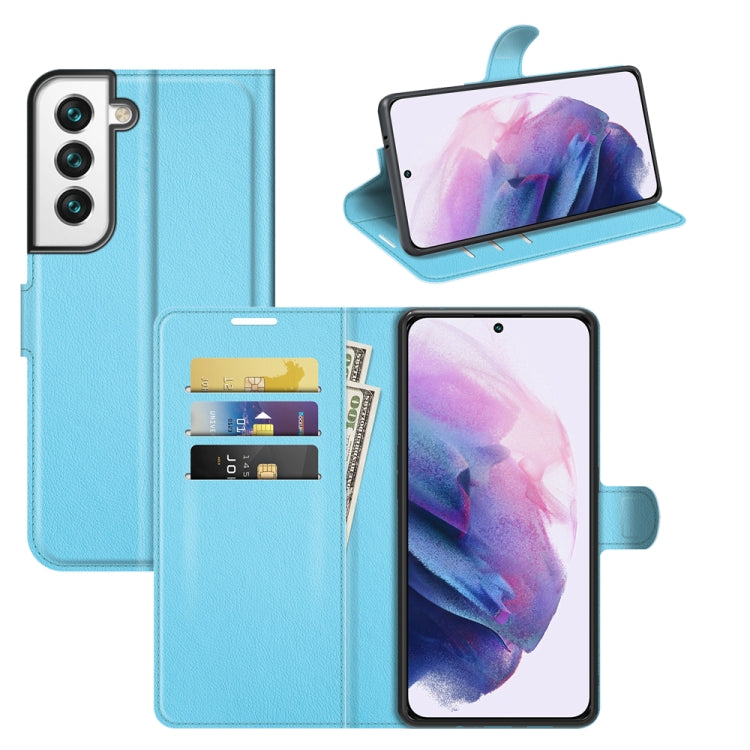 Per Samsung S22 Litchi Texture Custodia protettiva a vibrazione orizzontale con supporto, slot per schede e portafoglio, For Galaxy S22 5G