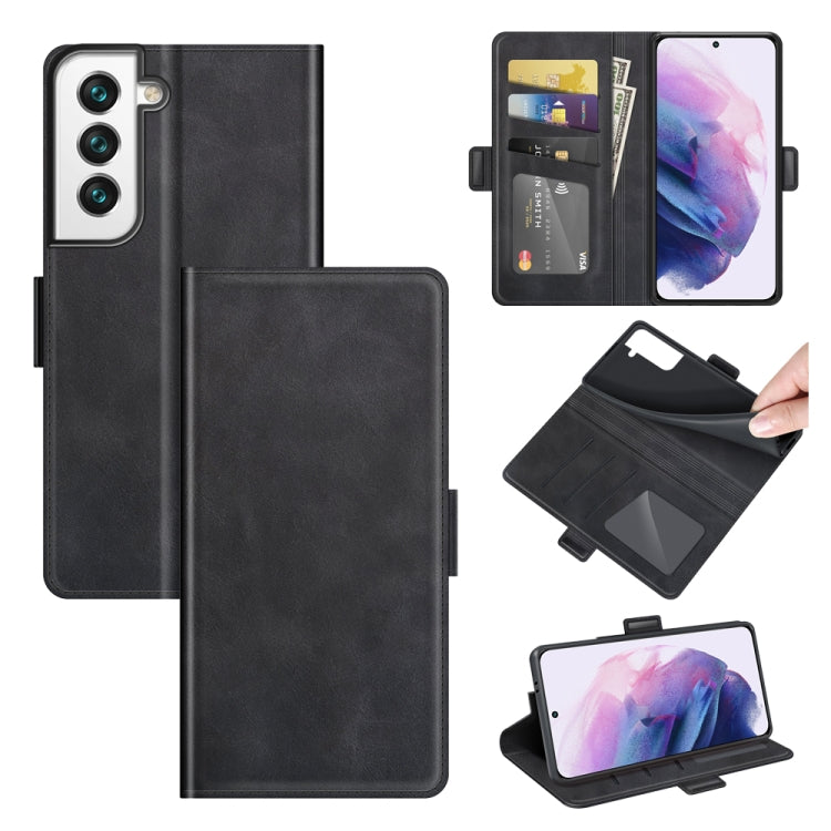 Per Samsung Galaxy S22 5G Custodia in pelle a vibrazione orizzontale con fibbia magnetica a doppio lato con supporto e slot per carte e portafoglio, For Samsung Galaxy S22 5G