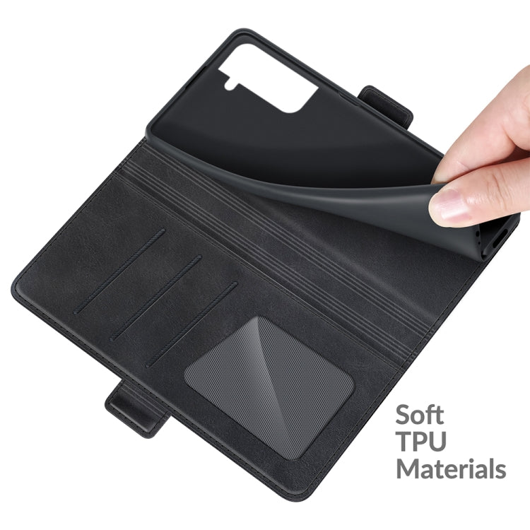 Per Samsung Galaxy S22 5G Custodia in pelle a vibrazione orizzontale con fibbia magnetica a doppio lato con supporto e slot per carte e portafoglio, For Samsung Galaxy S22 5G