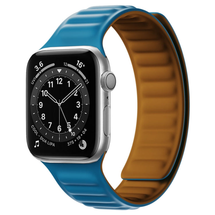 Cinturino in silicone con cinturino magnetico per Apple Watch Series, 7 41mm / 6&SE&5&4 40mm / 3&2&1 38mm