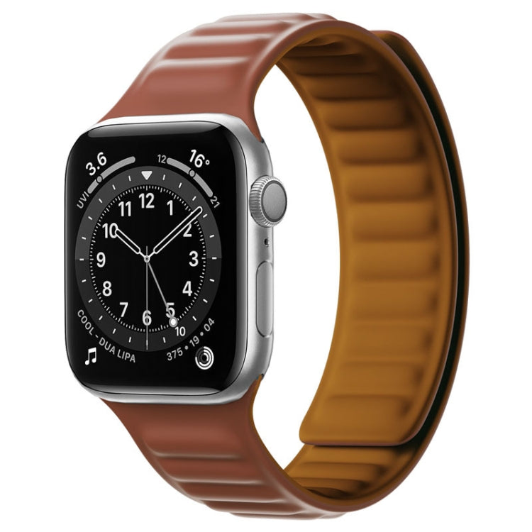 Cinturino in silicone con cinturino magnetico per Apple Watch Series, 7 41mm / 6&SE&5&4 40mm / 3&2&1 38mm