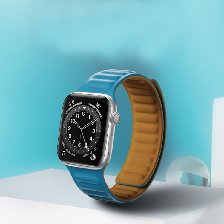 Cinturino in silicone con cinturino magnetico per Apple Watch Series, 7 41mm / 6&SE&5&4 40mm / 3&2&1 38mm