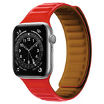 Cinturino in silicone con cinturino magnetico per Apple Watch Series, 7 45mm / 6&SE&5&4 44mm / 3&2&1 42mm