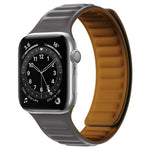 Cinturino in silicone con cinturino magnetico per Apple Watch Series, 7 45mm / 6&SE&5&4 44mm / 3&2&1 42mm