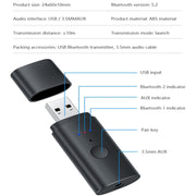 Trasmettitore Bluetooth 5.2 TX35 con doppia uscita