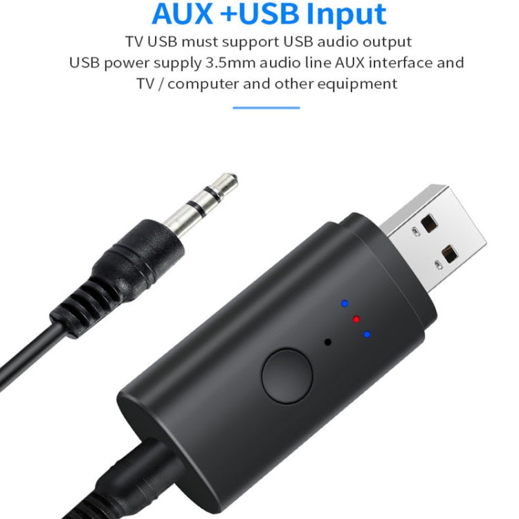 Trasmettitore Bluetooth 5.2 TX35 con doppia uscita USB e AUX