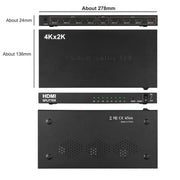 1 sdoppiatore HDMI 8 4K x 2K 3840*2160/30HZ, 1 x 8 4K x 2K