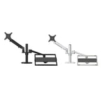 OL-3S Supporto per computer desktop regolabile in altezza in alluminio per monitor da 17-32 pollici e 12-17 pollici, OL-3S