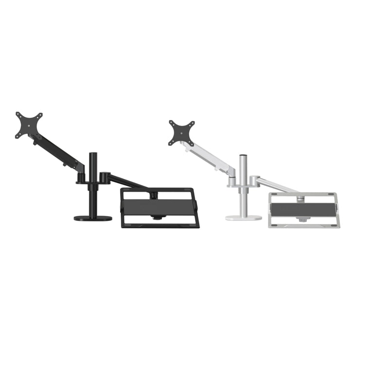 OL-3S Supporto per computer desktop regolabile in altezza in alluminio per monitor da 17-32 pollici e 12-17 pollici, OL-3S