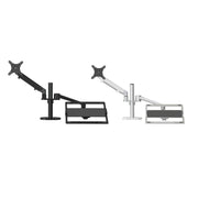 OL-3S Supporto per computer desktop regolabile in altezza in alluminio per monitor da 17-32 pollici e 12-17 pollici, OL-3S