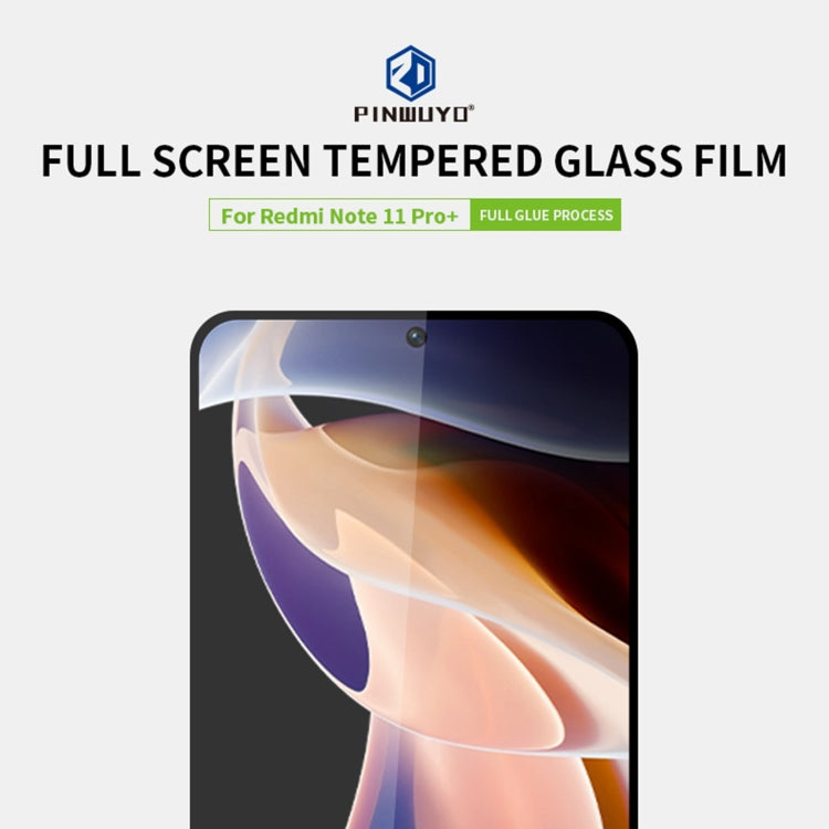 Pellicola in vetro temperato a schermo intero PINWUYO 9H 2.5D, For Xiaomi Redmi Note 11 Pro, For OPPO A55 4G, For OPPO Realme 8i, For OPPO A55 5G, For Xiaomi Redmi Note 11