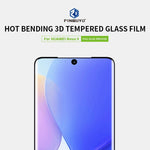 PINWUYO 9H Pellicola in vetro temperato per piegatura a caldo 3D, For Huawei nova 9, For Huawei nova 9 Pro
