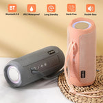 T&G TG227 Altoparlante musicale Bluetooth portatile impermeabile da esterno con supporto LED FM / TF / USB