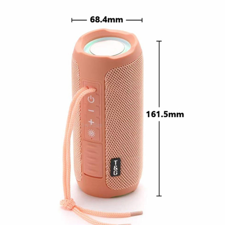 T&G TG227 Altoparlante musicale Bluetooth portatile impermeabile da esterno con supporto LED FM / TF / USB