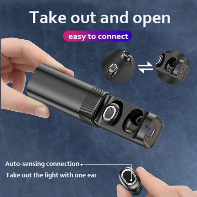 T&G TG909 TWS In-Ear Mini Auricolari Bluetooth stereo a doppio canale con display a LED