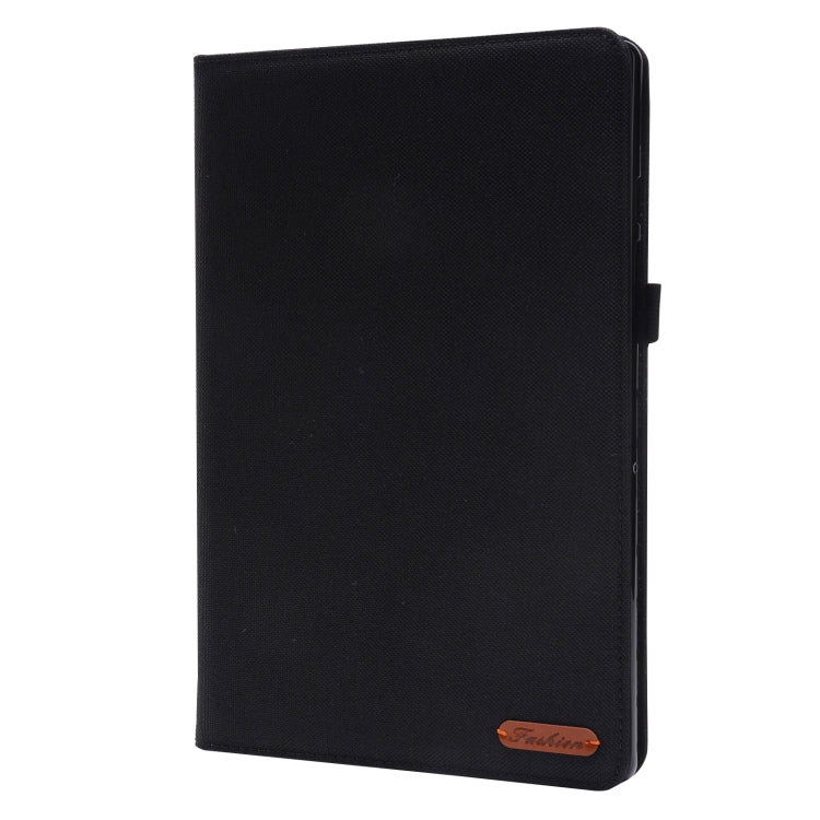 Custodia per tablet in pelle PU con tessuto a vibrazione orizzontale con slot per schede e supporto, For Galaxy Tab A8 10.5 2021, For Samsung Galaxy Tab A8 10.5 2021