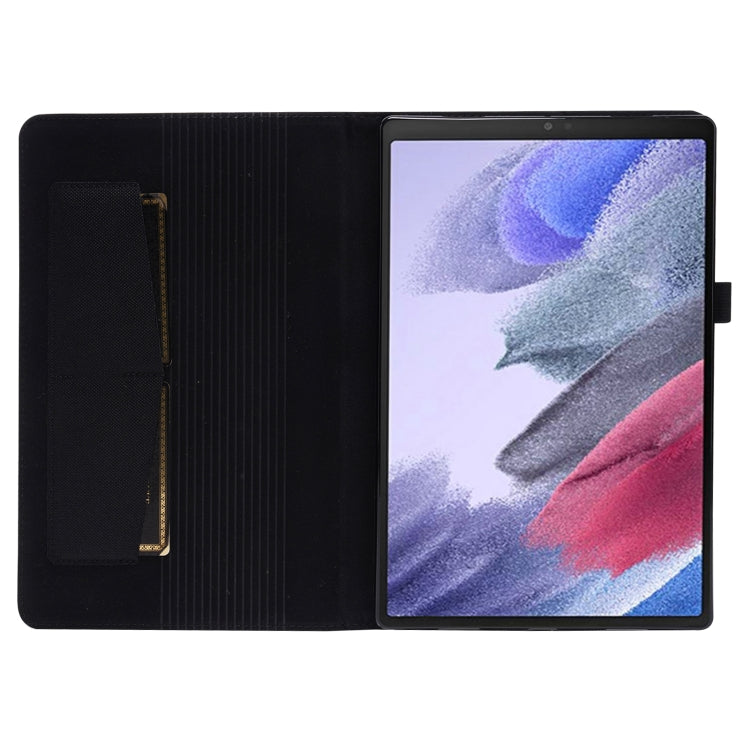 Custodia per tablet in pelle PU con tessuto a vibrazione orizzontale con slot per schede e supporto, For Galaxy Tab A8 10.5 2021, For Samsung Galaxy Tab A8 10.5 2021