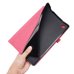 Custodia per tablet in pelle PU con tessuto a vibrazione orizzontale con slot per schede e supporto, For Galaxy Tab A8 10.5 2021, For Samsung Galaxy Tab A8 10.5 2021